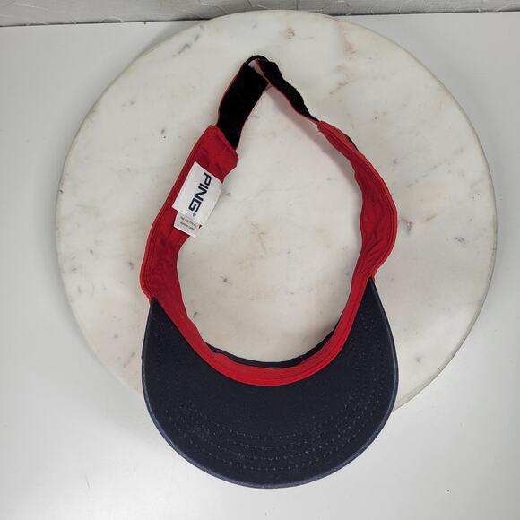 VTG Ping & Titleist Pro V1 Golf Visors Red Logo Black White Script Embroidery - Picture 11 of 16